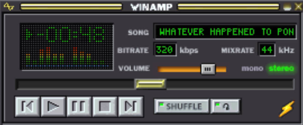 WinAMP 1 (июнь 1997 года)
