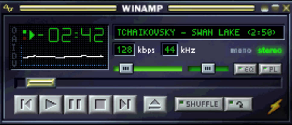 WinAMP 2 (сентябрь 1998 года)