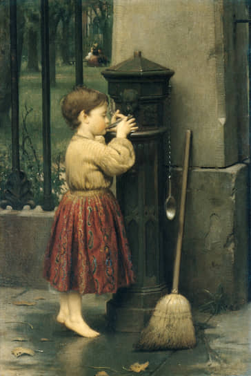 Джозеф Сеймур Гай, «Уборщица перекрестка», 1860 год 