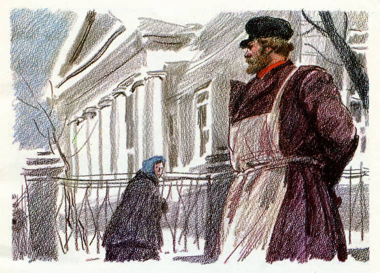 Игорь Пчелко, иллюстрации к произведению Ивана Тургенева «Муму», 1978 год 