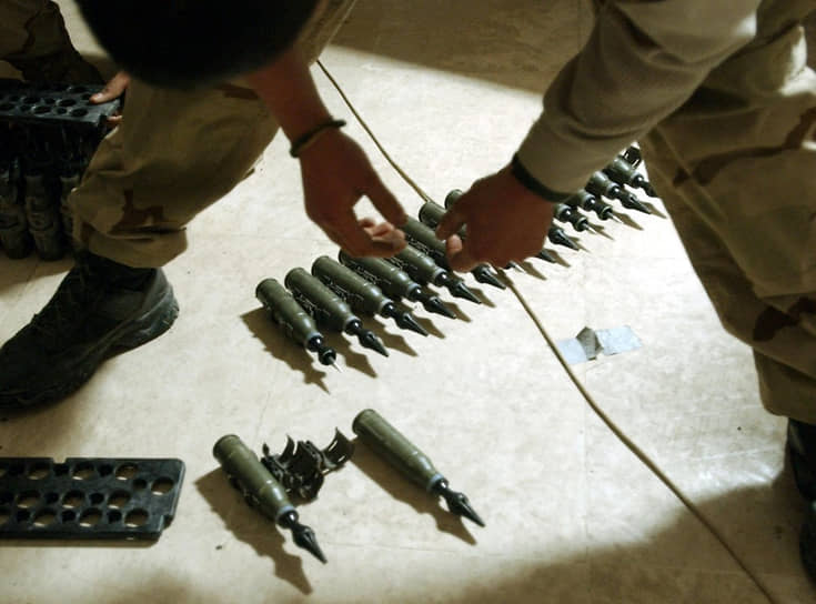 25-мм снаряды с обедненным ураном