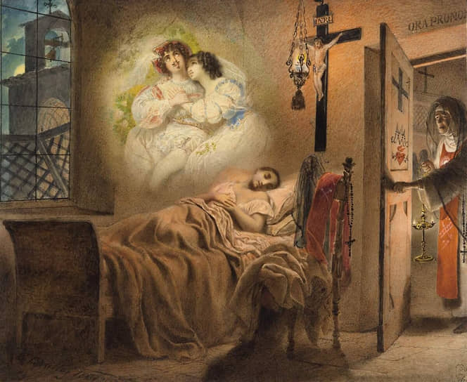 «Сон монашенки», Карл Брюллов. 1831 год