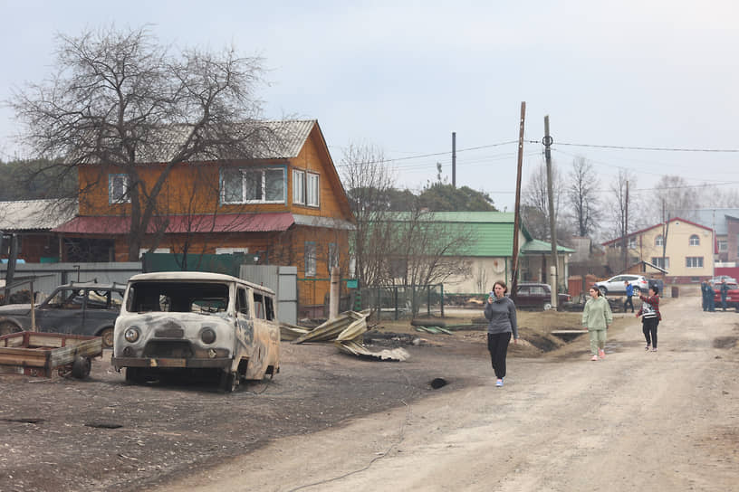 Ситуация после пожара в поселке Сосьва, Свердловской области