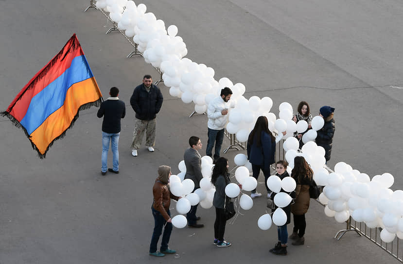 Акция памяти в годовщину геноцида армян в Османской империи