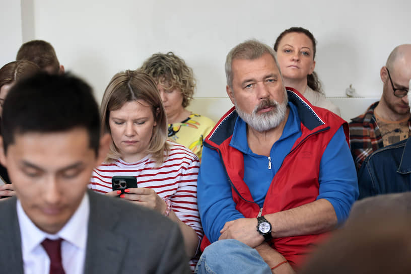 Журналист, лауреат Нобелевской премии мира Дмитрий Муратов на заседании суда