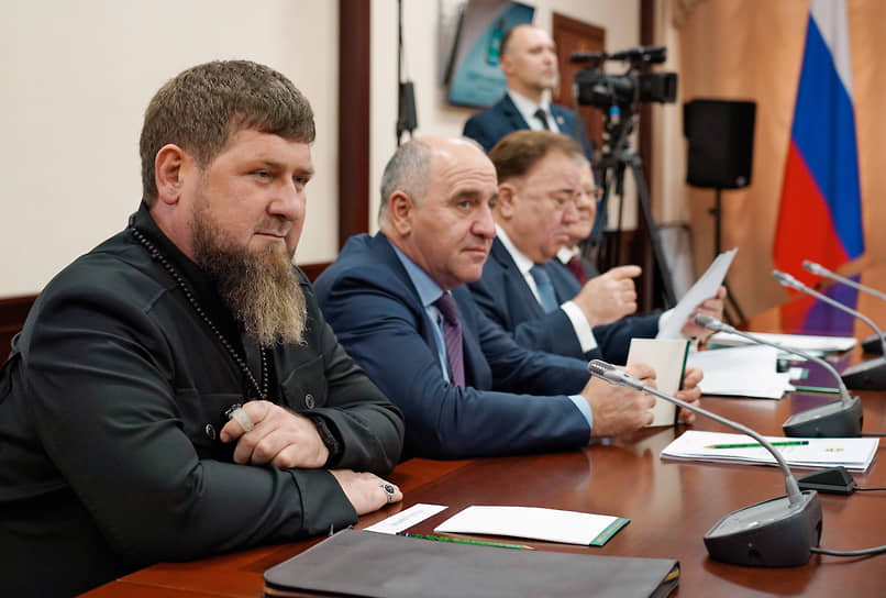 Глава Чеченской Республики Рамзан Кадыров и глава Карачаево-Черкесской Республики Рашид Темрезов