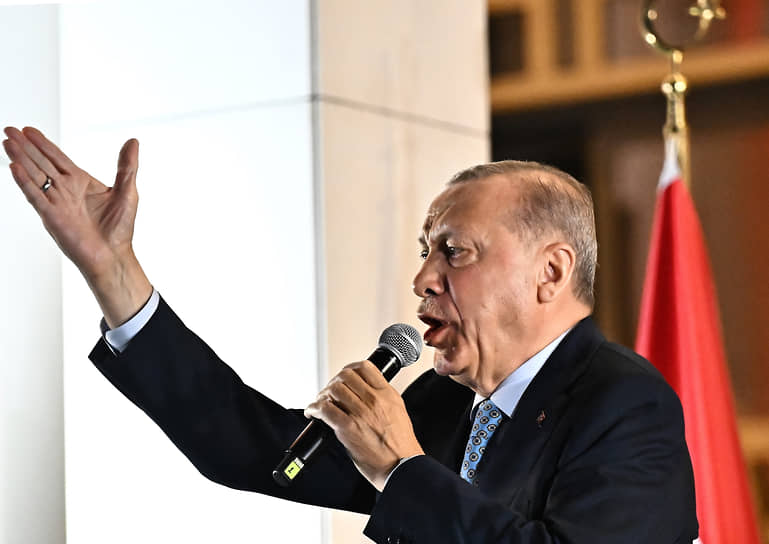 Переизбранный на новый срок президент Турции Реджеп Тайип Эрдоган