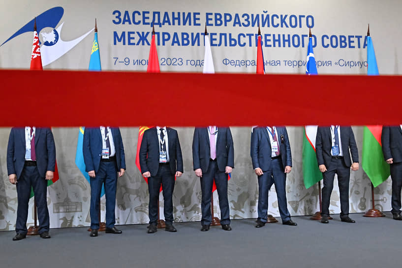 Сочи. Участники заседания Евразийского межправительственного совета на площадке «Сириуса» 