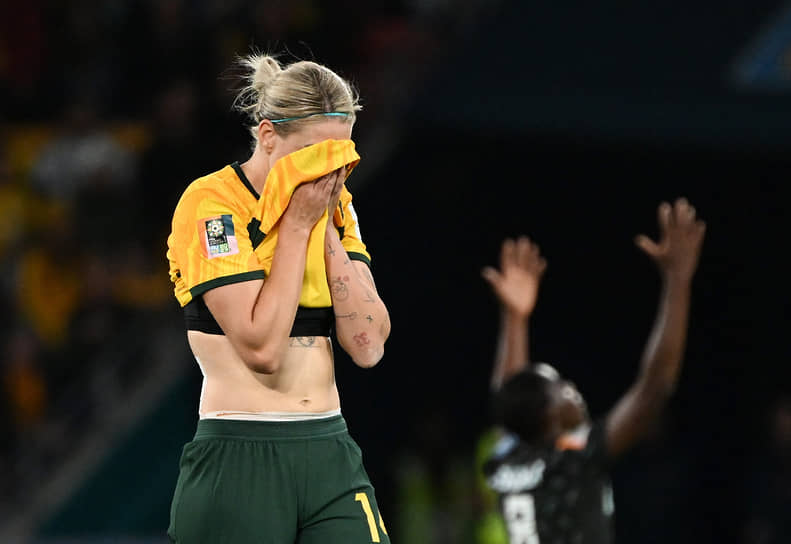 Австралийская футболистка после проигранного матча сборной Нигерии