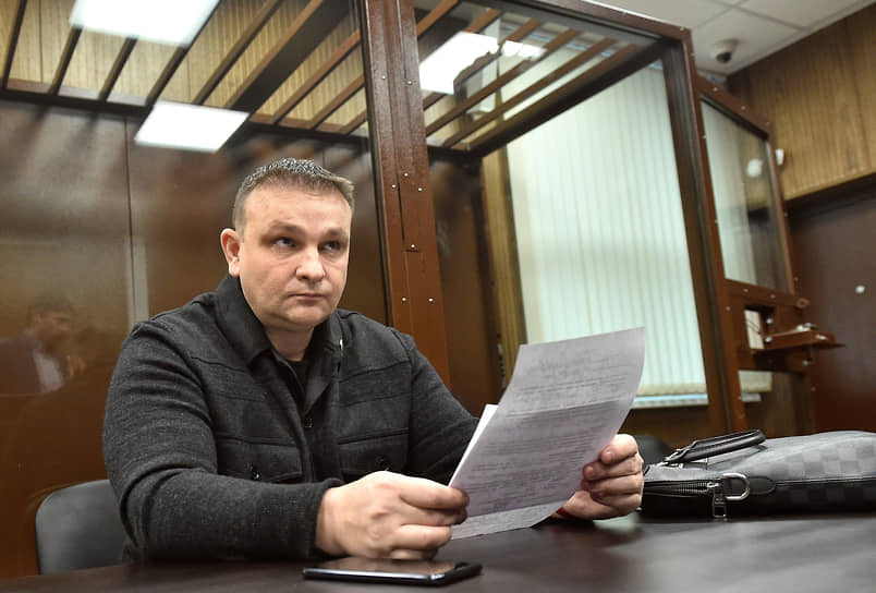 Адвокат Павла Пятницкого Вадим Лялин во время заседания суда