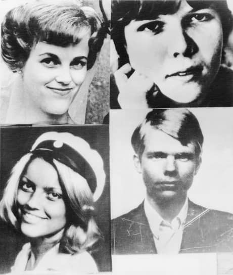Банковские служащие, захваченные в заложники (сверху вниз, слева направо): Биргитта Лундблад, Кристин Энмарк, Элизабет Олдгрен, Свен Сафстрем