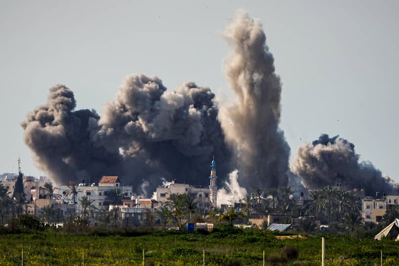 Последствия израильской бомбардировки сектора Газа