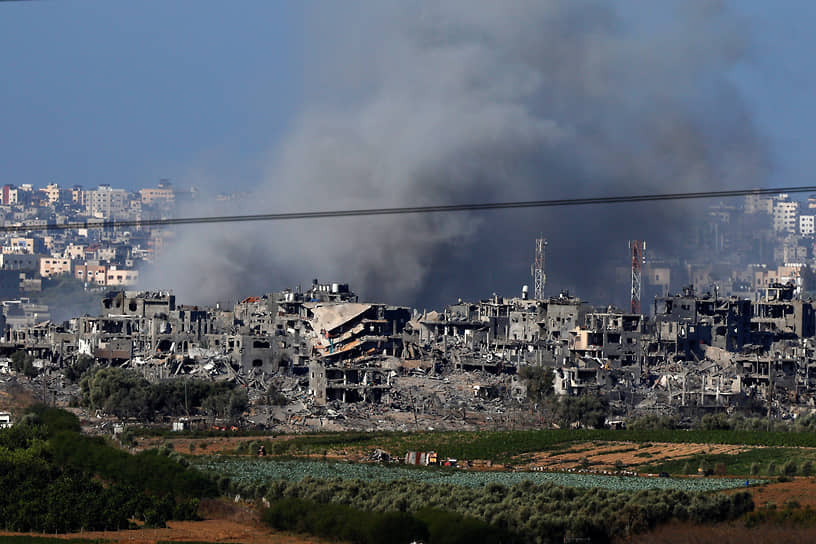 Сектор Газа после израильской атаки