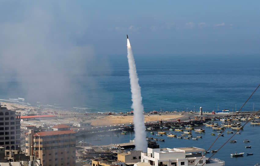 Ракета, выпущенная по Израилю из сектора Газа