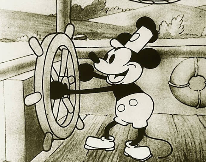 Кадр из мультфильма «Пароходик Вилли», 1928 год