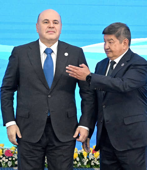 Председатель правительства России Михаил Мишустин и премьер-министр Киргизии Акылбек Жапаров
