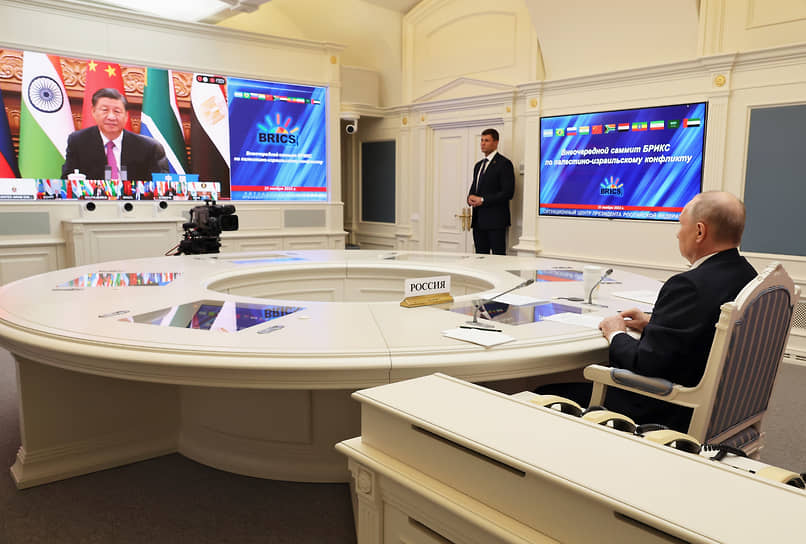 Президент России Владимир Путин во время саммита БРИКС