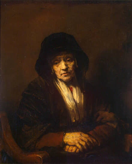 Это «Портрет старухи» из Государственного Эрмитажа в Санкт-Петербурге. Его написал Рембрандт, в отличие от одноименной картины, украденной из Музея Тафта