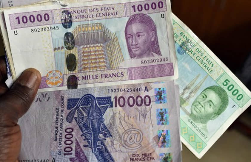 Западноафриканские франки КФА, используемые в Бенине, Буркина-Фасо, Гвинее-Бисау, Кот-д`Ивуаре, Мали, Нигере, Сенегале и Того 