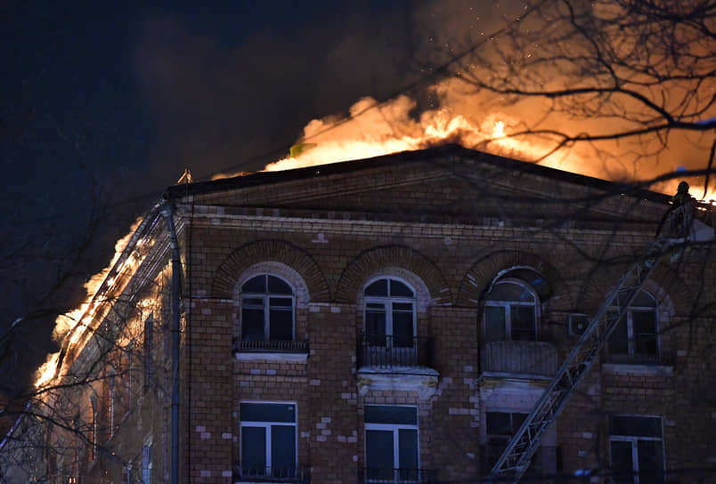 Пожар по улице Черняховского 