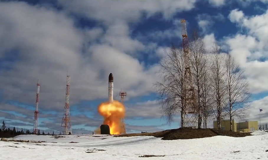Запуск «Сармата» на космодроме Плесецк