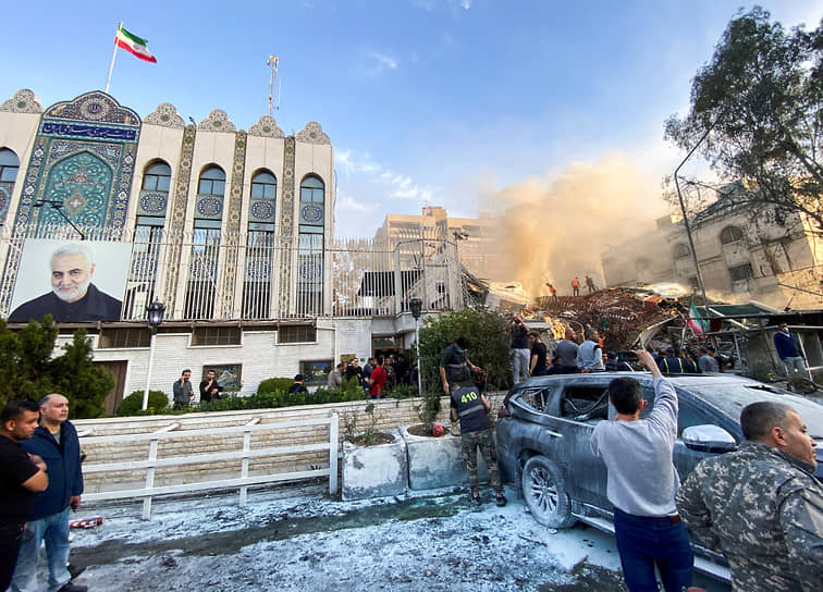 1 апреля ВВС Израиля нанесли удар по зданию иранского консульства в сирийском Дамаске