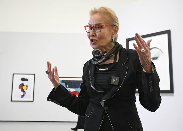 Директор Мультимедиа Арт Музея Ольга Свиблова на церемонии открытия новых выставок
