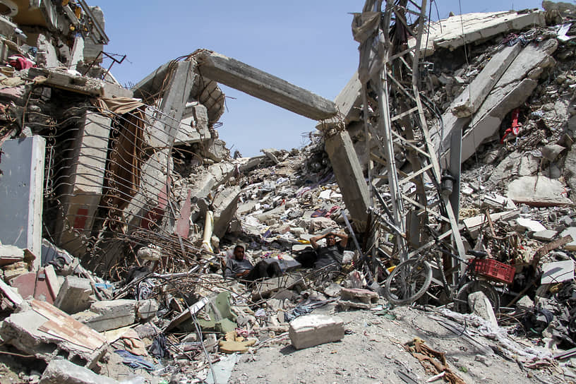 Сектор Газа. Развалины жилого дома 