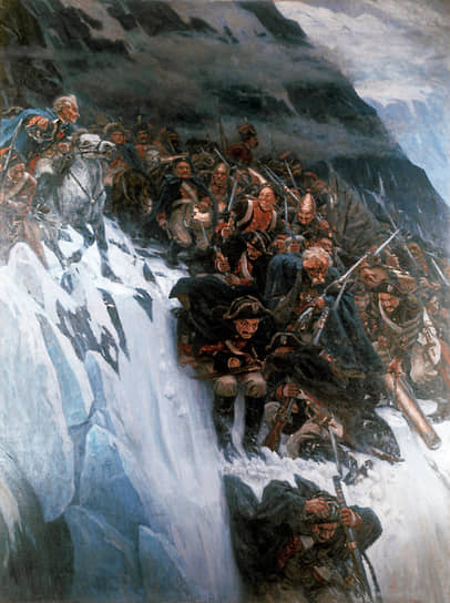 Картина «Переход Суворова через Альпы» Василия Сурикова