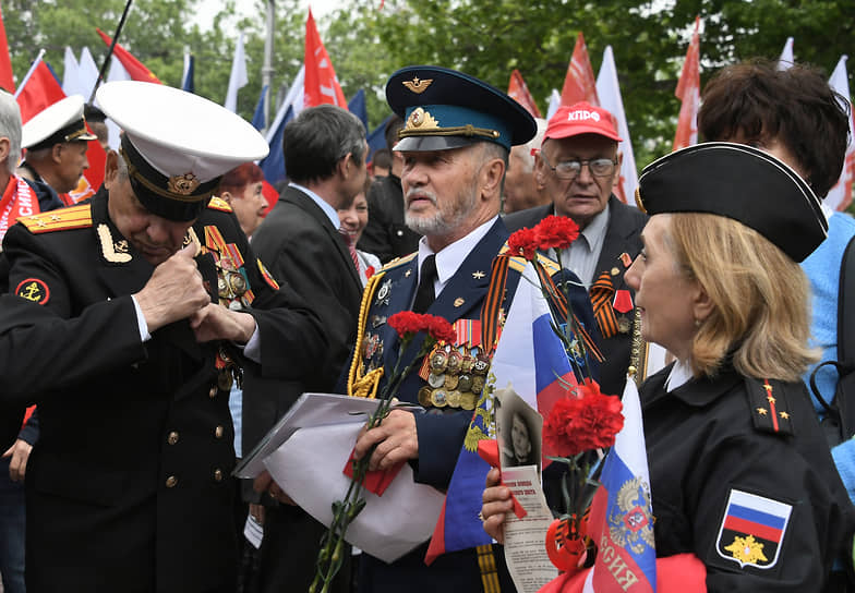 Участники торжественных мероприятий в Севастополе