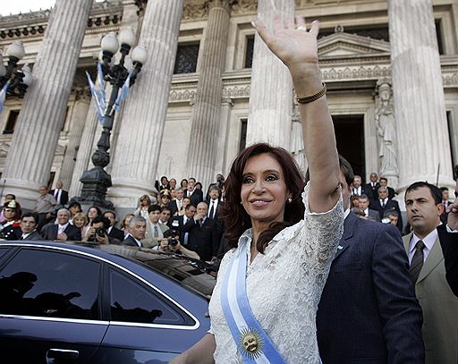 Инаугурация президента Аргентины Кристины Фернандес. Буэнос-Айрес, 10 декабря 2007 года