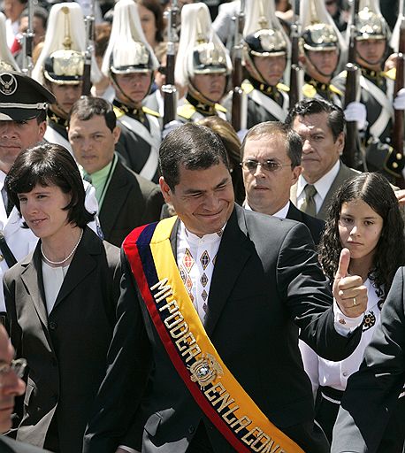Инаугурация президента Эквадора Рафаэля Корреа. Кито, 15 января 2007 года