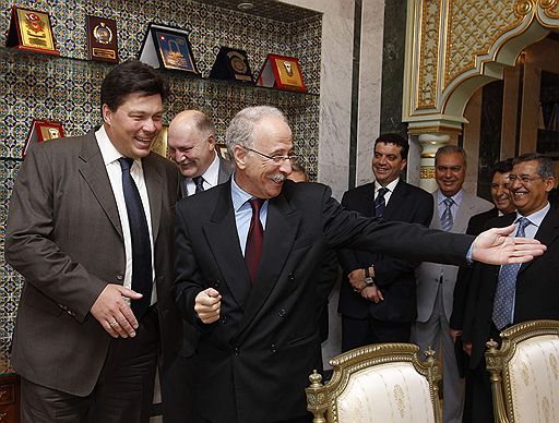 Спецпредставитель президента РФ в Африке Михаил Маргелов и глава МИД Туниса Моулед Кефи