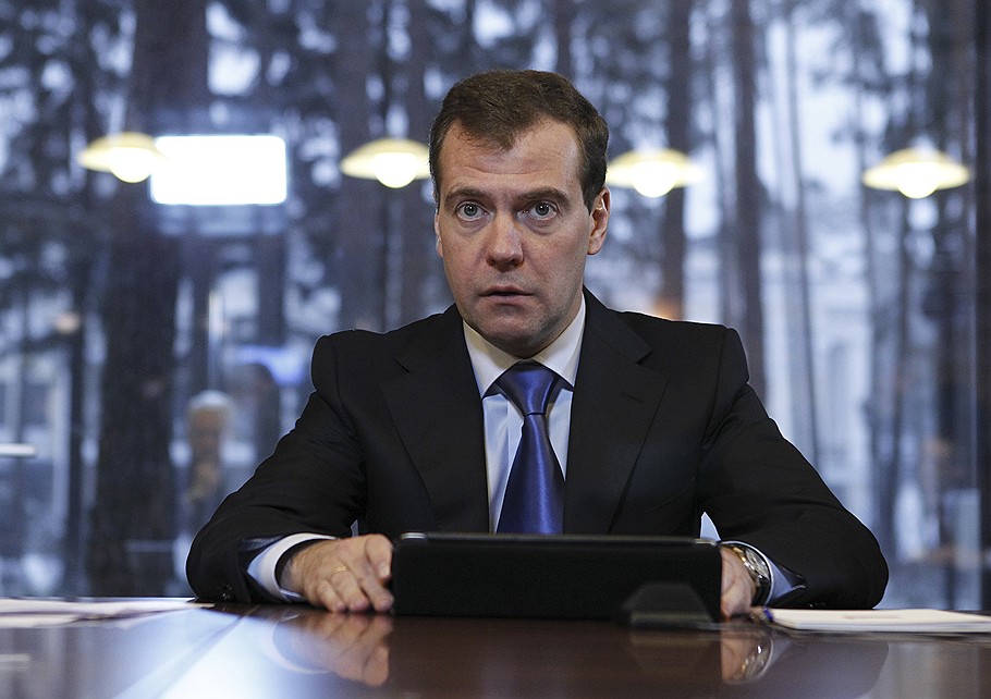 Президент России Дмитрий Медведев на встрече с представителями парламентских партий в резиденции &amp;quot;Горки&amp;quot;