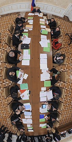 Заседание президиума правительства РФ