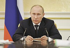 Председатель правительства РФ Владимир Путин во время заседания президиума правительства 