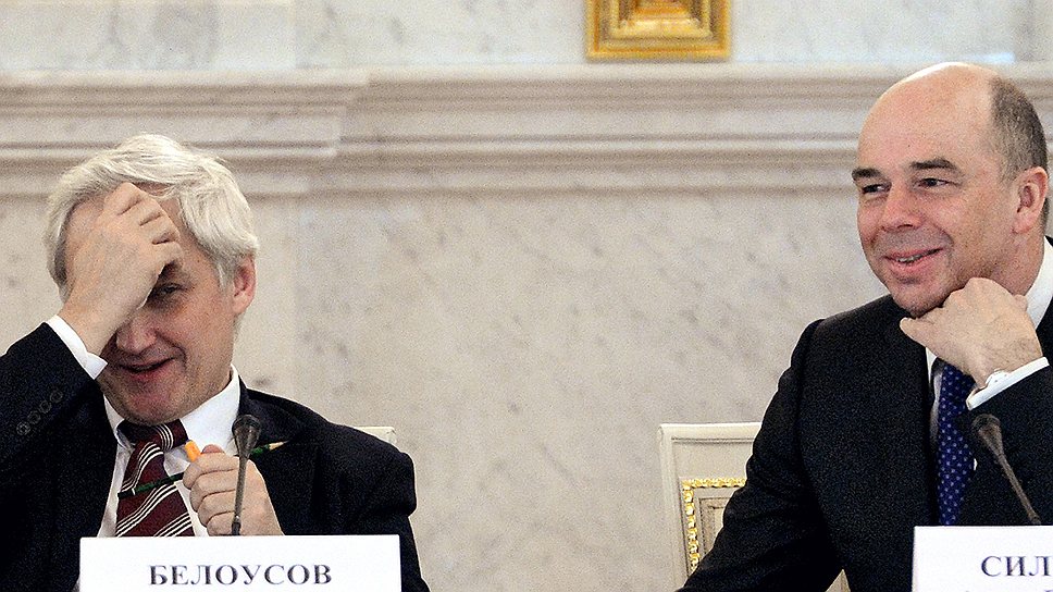 Глава Минэкономики Андрей Белоусов (слева) вновь радует министра финансов Антона Силуанова (справа) сочетанием аппетита к госрасходам и бюджетного вегетарианства