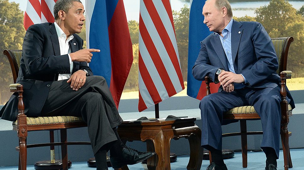 Президент Соединенных Штатов Америки (США) Барак Обама и президент России Владимир Путин