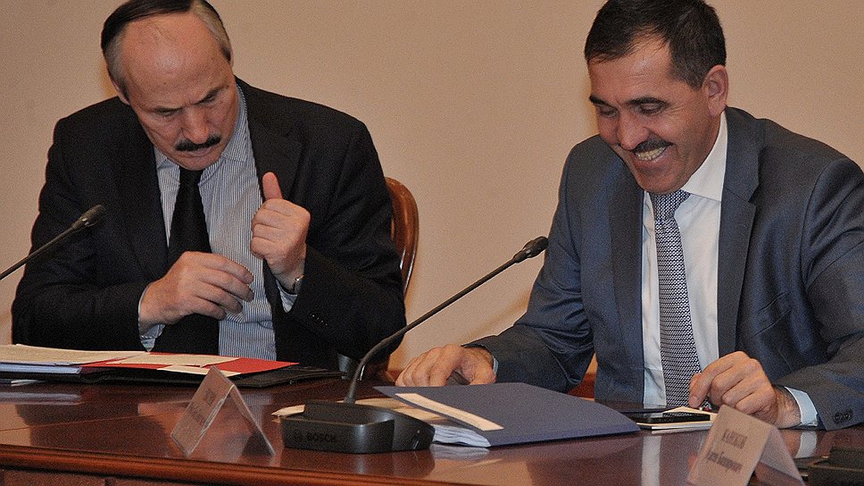 Рамазан Абдулатипов (слева) и Юнус-Бек Евкуров будут избраны главами Дагестана и Ингушетии без участия их жителей