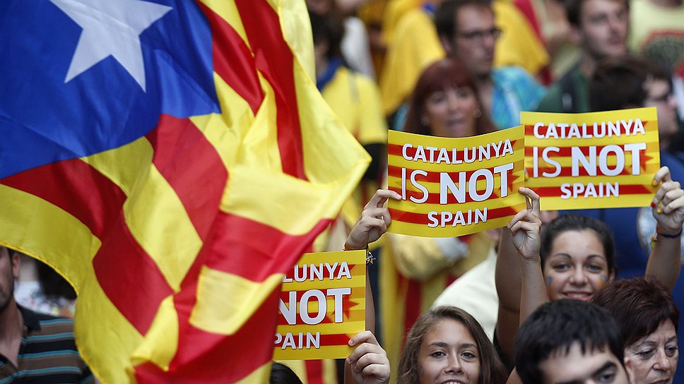11 сентября каталонцы провели самую масштабную в истории акцию в защиту своей независимости