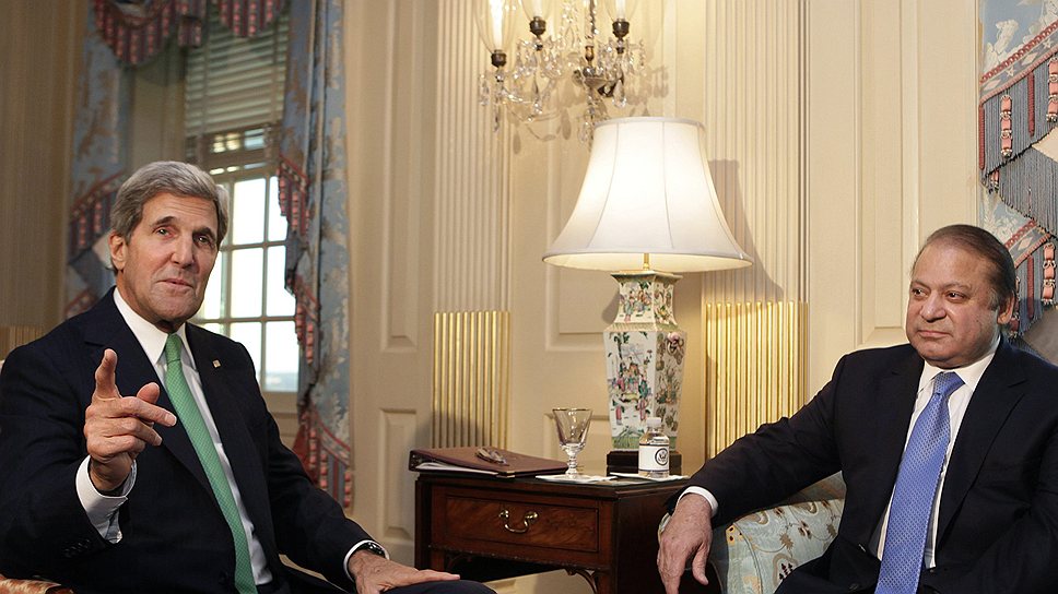 Госсекретарь США Джон Керри призвал премьера Пакистана Наваза Шарифа восстановить &amp;quot;стратегический диалог&amp;quot;