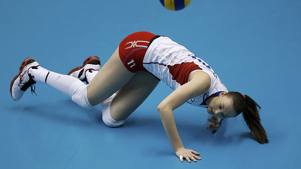 На турнире в Японии сборная России (на фото — Виктория Чаплина) проиграла четыре матча из пяти 