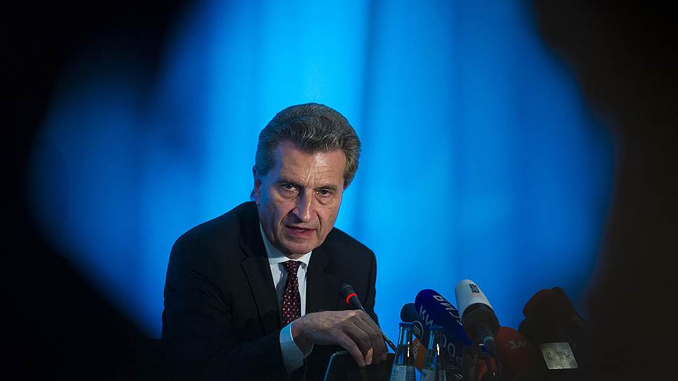 Еврокомиссар Гюнтер Эттингер дал понять Украине, что терпение ЕС тоже имеет пределы