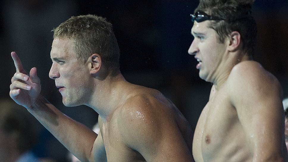 В плавании вольным стилем основные надежды сборной России связаны с Андреем Гречиным (слева) и Никитой Лобинцевым