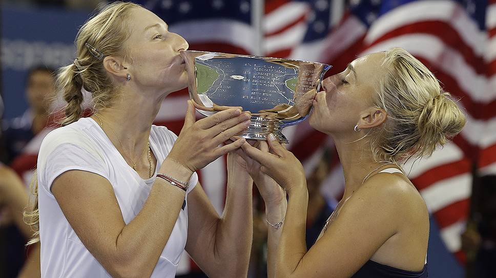 Для Екатерины Макаровой (слева) и Елены Весниной победа в паре на US Open стала второй на турнирах Большого шлема
