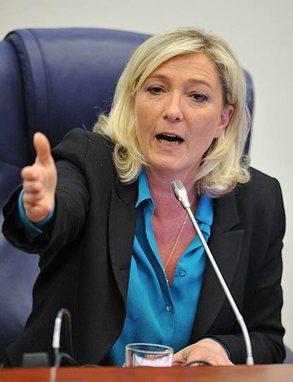 Лидер французской крайне правой партии &amp;quot;Национальный фронт&amp;quot; (FN) Марин Ле Пен 