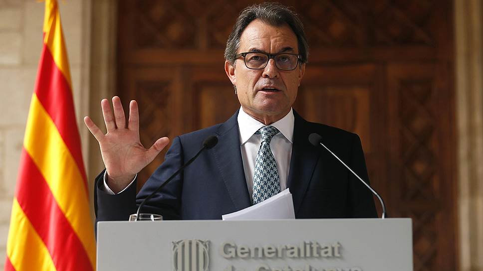 Глава правительства Каталонии Артур Мас 