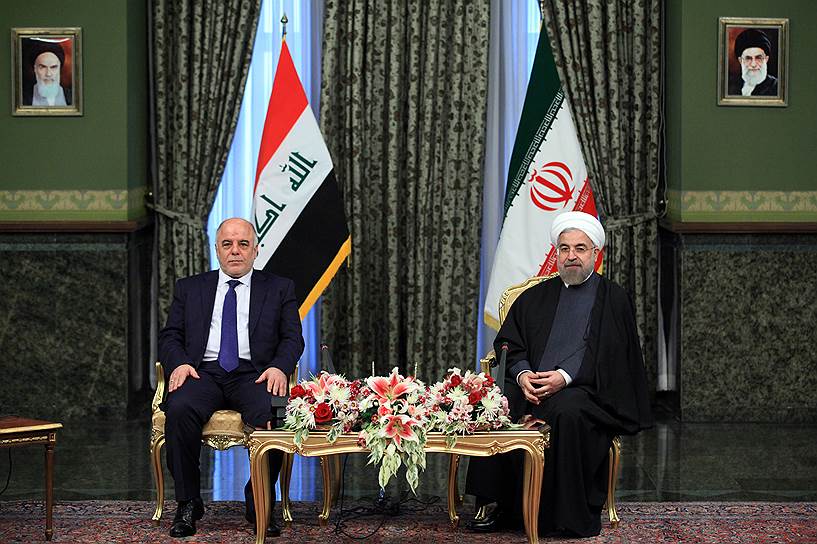 Премьер Ирака Хайдер аль-Абади и президент Ирана Хасан Роухани