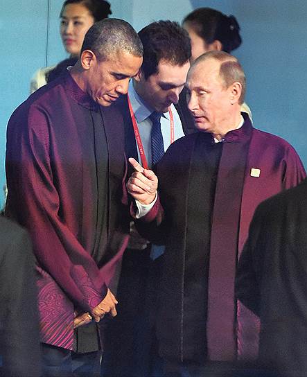 Президенты России и США Владимир Путин и Барак Обама обсудили текущие дела