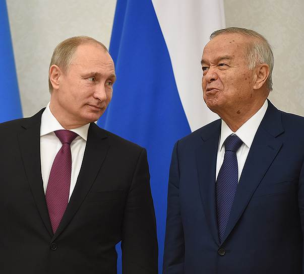 Президент Узбекистана Ислам Каримов (справа) был в числе тех немногих собеседников Владимира Путина, кто не ощущал себя ответственным за рост цен на бензин в России